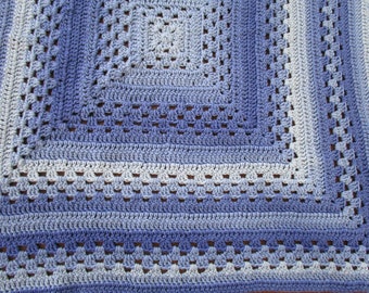 Granny Square Crochet Blanket Pattern: Any Size Throw (PDF Pattern)