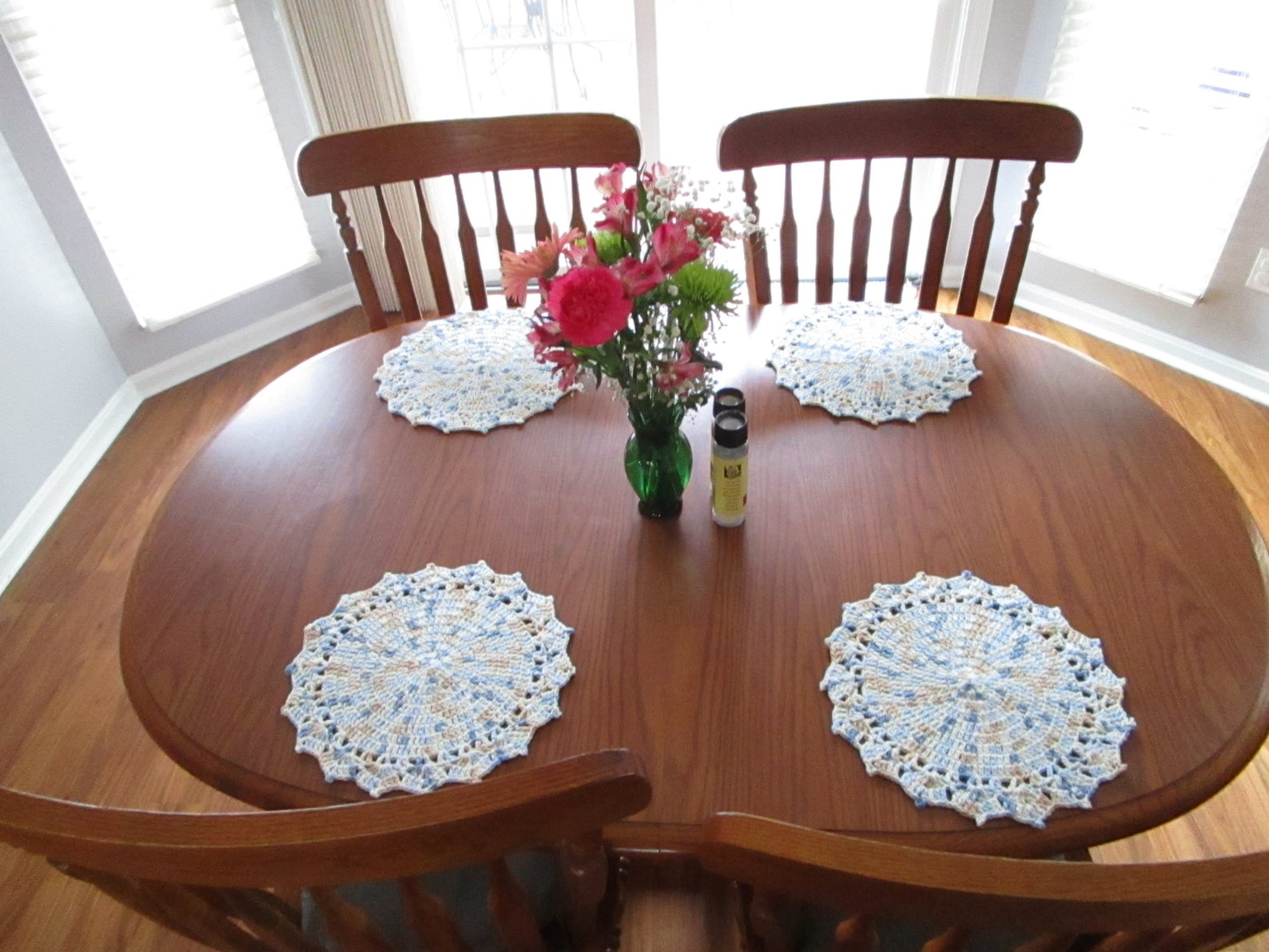 Placemats Crochet Pattern Round Placemat Doilies Table Decor Etsy