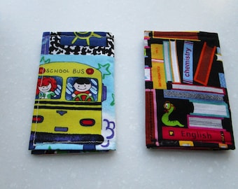 Cartera para tarjetas de regalo para profesores, tela de ratón de biblioteca, tarjetero hecho a mano