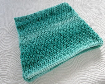 Patrón fácil de manta de crochet con punto alpino: Afgano de cualquier tamaño (Patrón PDF)