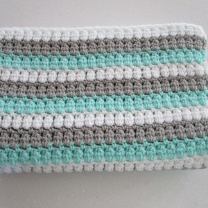 Beginner Crochet Patterns, Baby Blanket, Chunky Throw, Afghan Rainbow, Easy Crochet Blanket