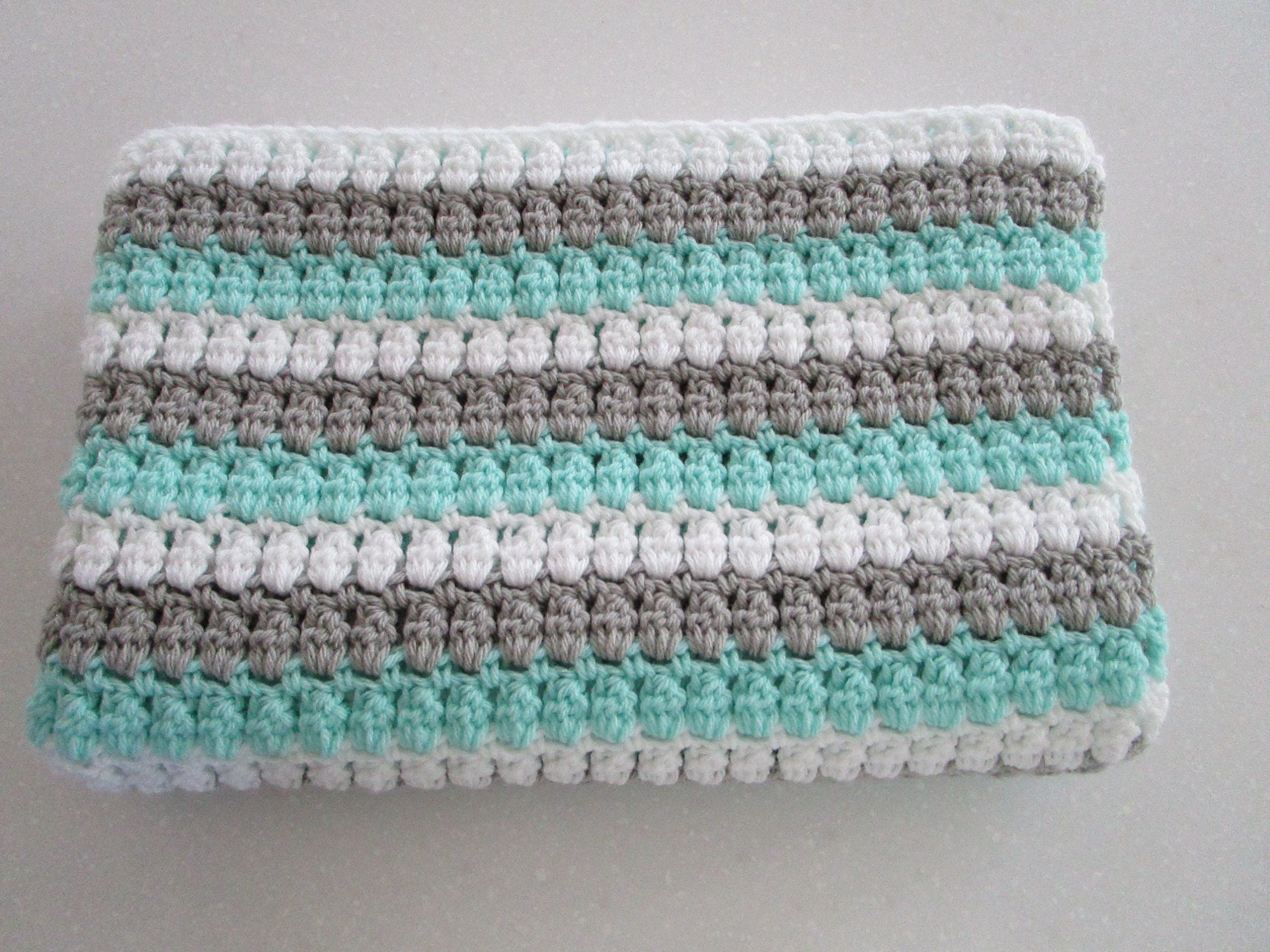 Tributary Free Beginner Crochet Baby Blanket Pattern » Make & Do Crew