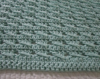 Throw Blanket, Crochet Blanket, Beginner Crochet Baby Blanket, Chunky Blanket, Easy Crochet Scarf