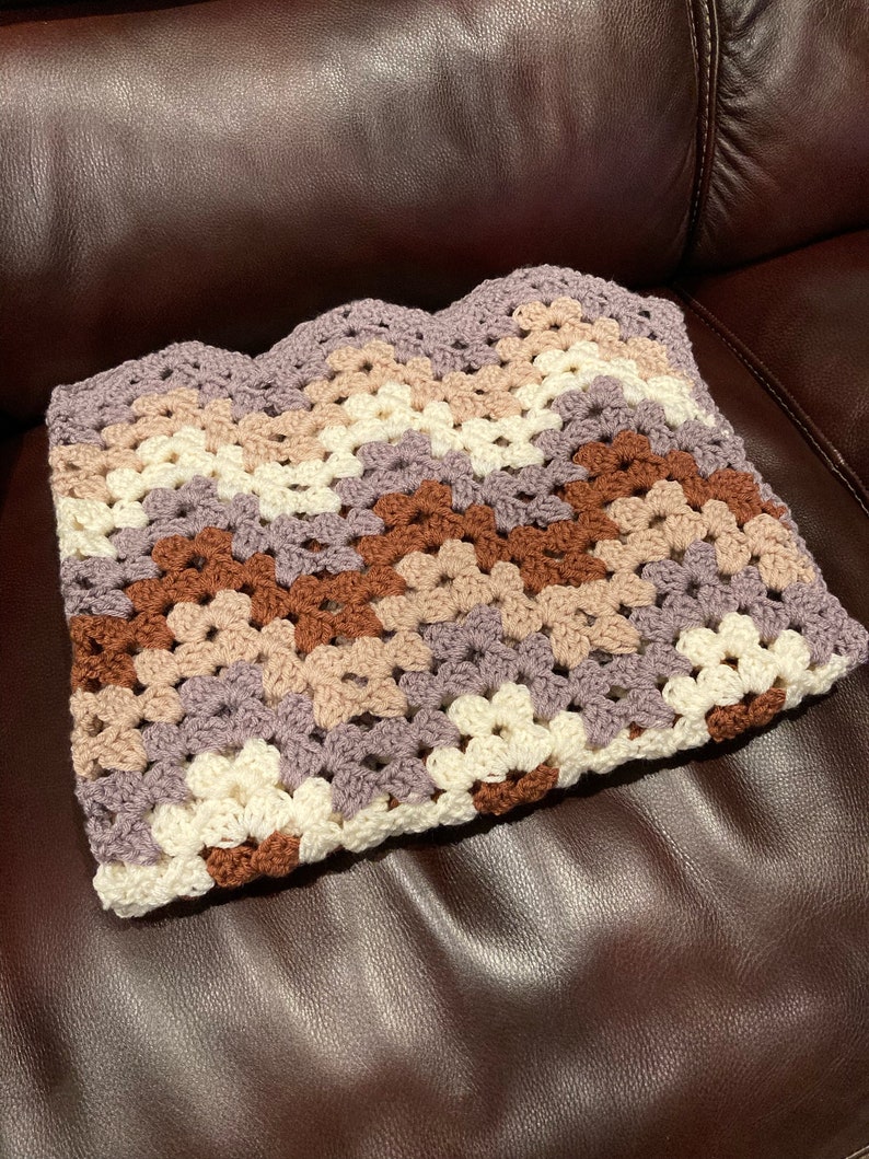 Modern Granny Chevron, Crochet Baby Blanket Pattern, Crochet Throw Blanket, Crochet Afghan Pattern image 4