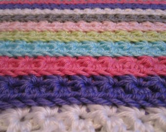 Patrón de manta de crochet con punto de estrella: cualquier tamaño (patrón PDF)