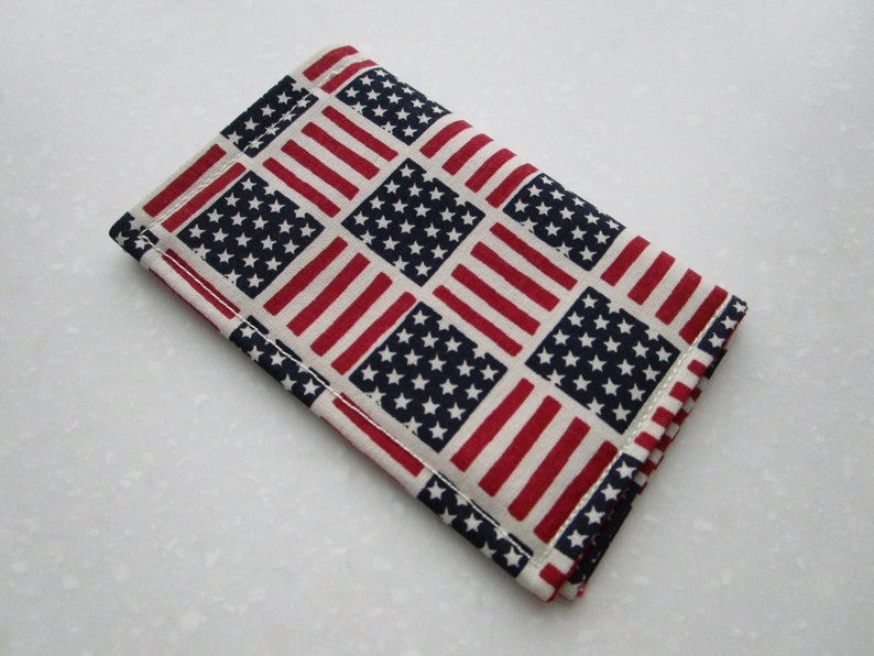 Patriotic American Flag Minimalist Wallet Bifold Wallet | Etsy