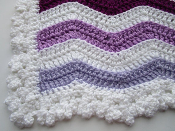 Crochet edging for ripple baby blanket new arrivals