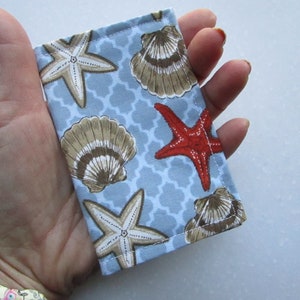 Shells Starfish Gifts, Business Card Holder, Travel Wallet, Beach Themed