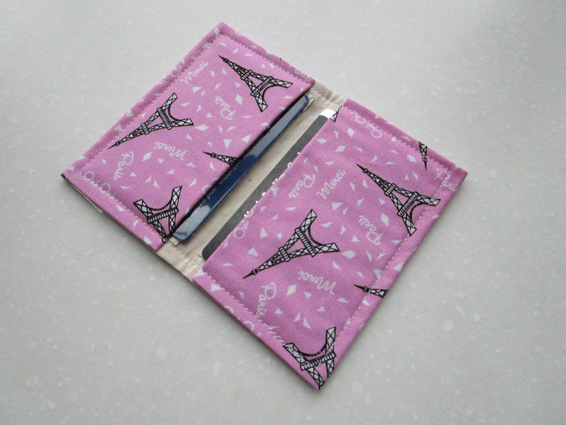 Paris Gift, ID Badge, Womens Wallet, Business Card Holder image 4