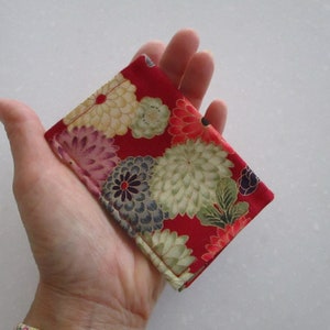 JIUCHUAN Business Card Case For Men And Women Japanese Kimono Pattern  Cherry Blossom Crane Business Card Holder Pocket Business Card Case, Slim