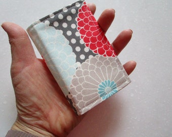 Floral Credit Card Wallet: Handmade Business Card Holder