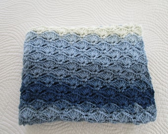 Crochet Shell Stitch Blanket Pattern: Any Size Afghan (PDF Pattern)