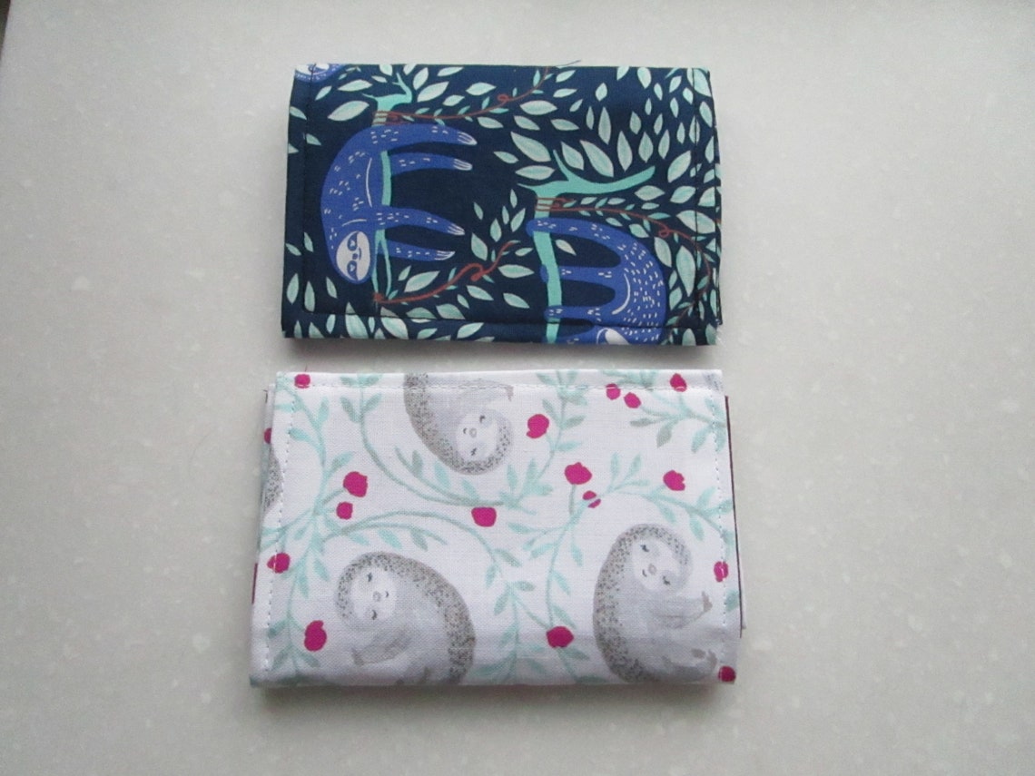 Sloth Womens Wallet, Business Card Holder, Badge Travel Gifts, ID ...