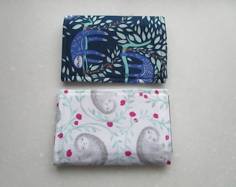 Sloth Womens Wallet, Business Card Holder, Badge Travel Gifts, ID Holder