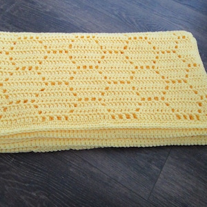 Honeycomb Crochet Blanket Pattern: Easy Chunky Throw (PDF Pattern)