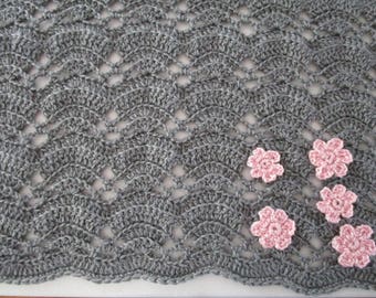 Fan Stitch Crochet Baby Blanket Pattern: Beginner-Friendly Throw (PDF Pattern)