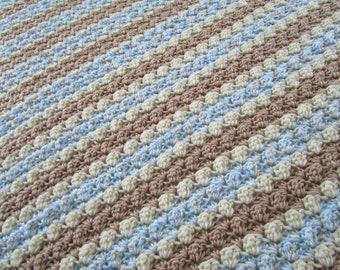 Cozy Blanket Stitch Häkelanleitung: Afghanischer schwerer Überwurf (PDF-Muster)