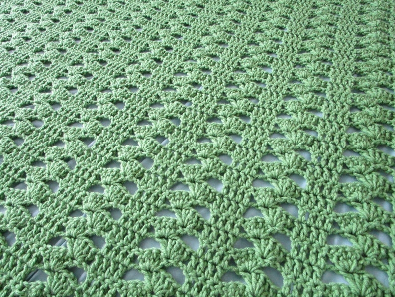 Modern Crochet Baby Blanket Patterns, Throw Blanket, Chunky Afghan image 6