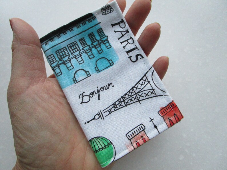 Paris Gift, ID Badge, Womens Wallet, Business Card Holder image 5