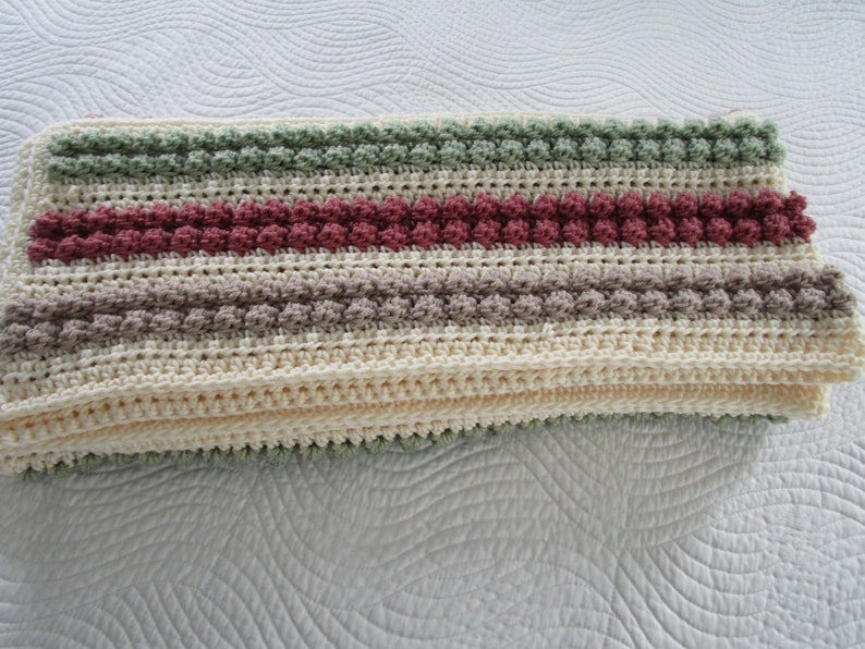 Bobble Stripe Blanket