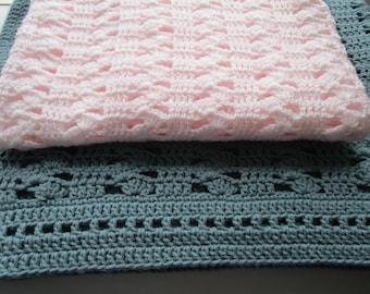 Interlocking Shell Stitch Crochet Blanket Pattern: Easy Beginner Afghan (PDF Pattern)