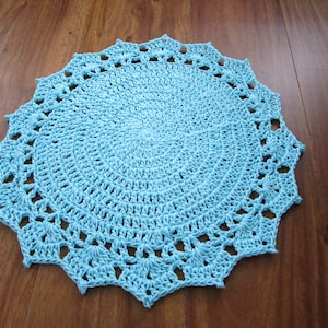 Placemats Crochet Pattern, Round Placemat, Doilies Table Decor