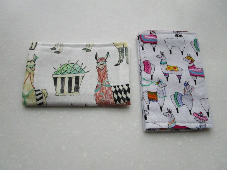 Badge ID Cactus Succulents Womens Wallet Llama Business Card Holder