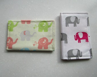 Elephant Business Card Case, Womens Wallet, Tea Bag Holder