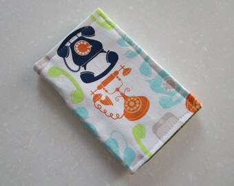 Vintage Phone, Business Card Holder, Badge Holder, Minimalist Wallet