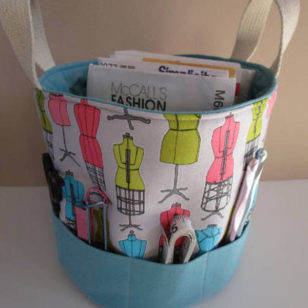 Fabric Baskets PDF SEWING PATTERN, 2 Sizes!