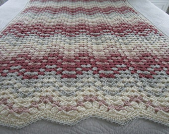 Modern Granny Chevron, Crochet Baby Blanket Pattern, Crochet Throw Blanket, Crochet Afghan Pattern