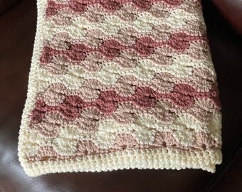 Modern Crochet, Beginner Crochet Baby Blanket Pattern, Easy Crochet Throw Blanket, Afghan Pattern