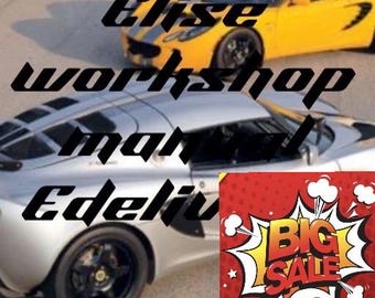 LOTUS Elise Workshop and Parts Manuals Over 3000 Pages + DIY Service