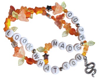 Pulsera elástica de la amistad • “mira lo que me hiciste hacer” • Pulsera con dijes