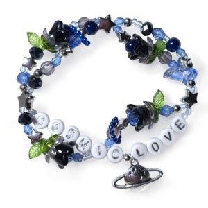 stretchy friendship bracelet • “cosmic love” • charm bracelet