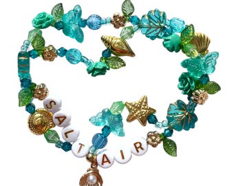 "dehnbares Freundschaftsarmband • ""Salzluft"" • Bettelarmband."