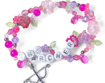 stretchy friendship bracelet • “the archer” • charm bracelet