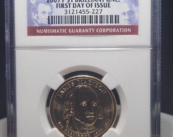 2007-P Madison Presidential Dollar • NGC Graded Brilliant Uncirculated