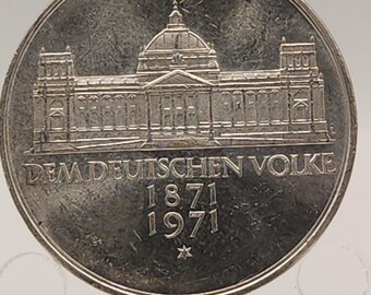 GERMANY 1974 - TWO MARK Coin - Mint Mark 'D' - Federal Republic