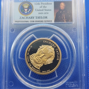 PCGS PR70DCAM 2009S 第12代大統領 ザカリー・テイラー Zachary Taylor Coin - Etsy
