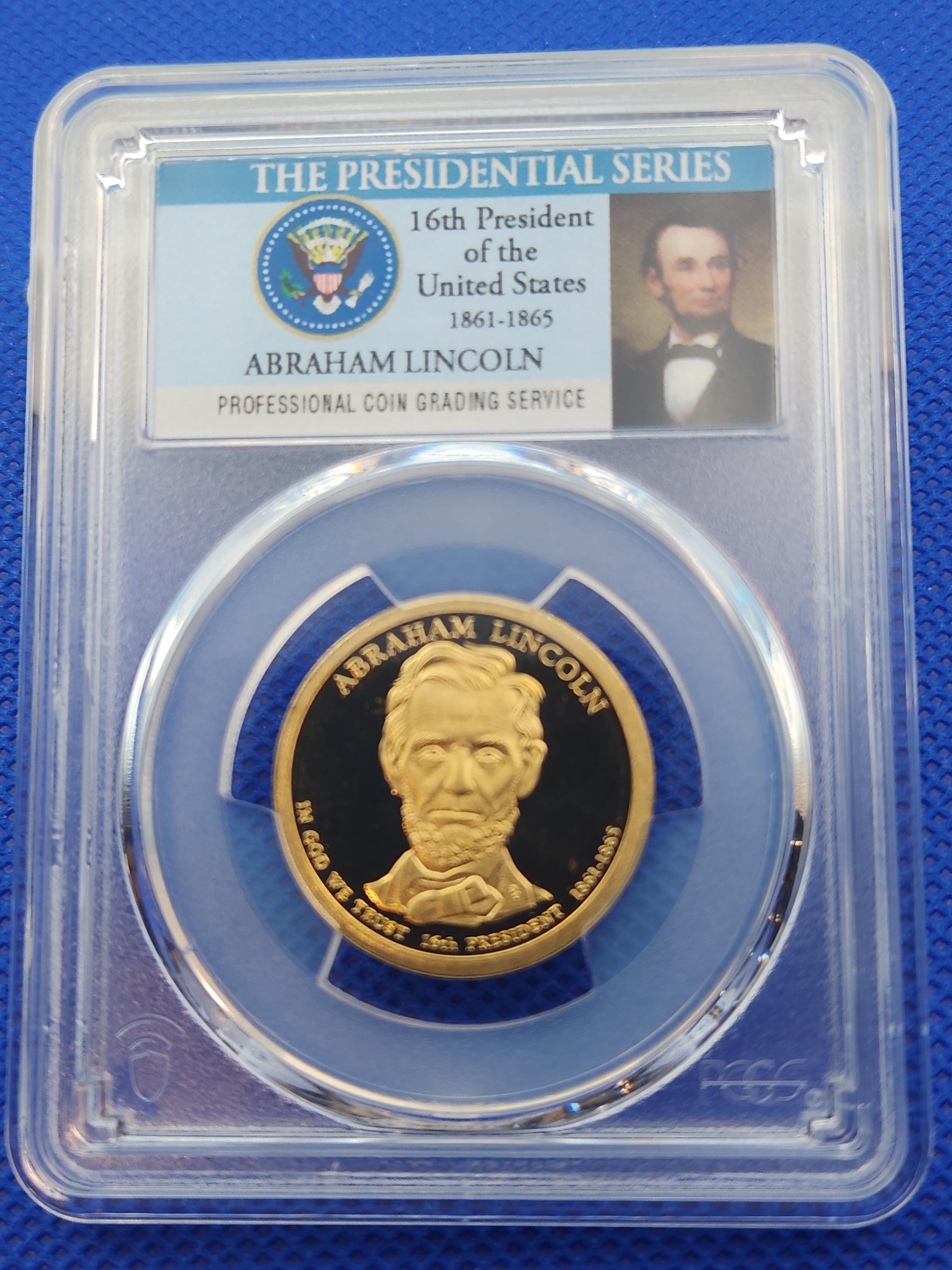 2010-S Abraham Lincoln Presidential Dollar PCGS PR69DCAM The Presidential Series