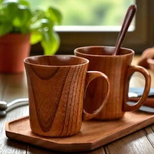 Custom Wooden Tea Cup, 1pc Handmade Jujube Wood Coffee Mug, Rustic Heat-Resistant Drinkware, Natural Wood Cup for Tea or Beer