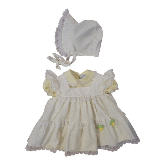 Vintage 3 Piece Baby Dress Set by Nannette - image 1