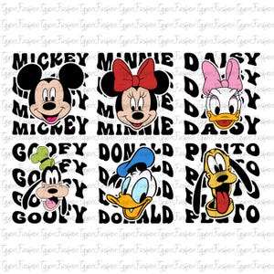 Disney Mickey and Friends Bundle Png, Mickey Birthday Png, Mickey Mouse Png, Disney Mickey Minnie Pluto Goofy Donald Png, Instant Download