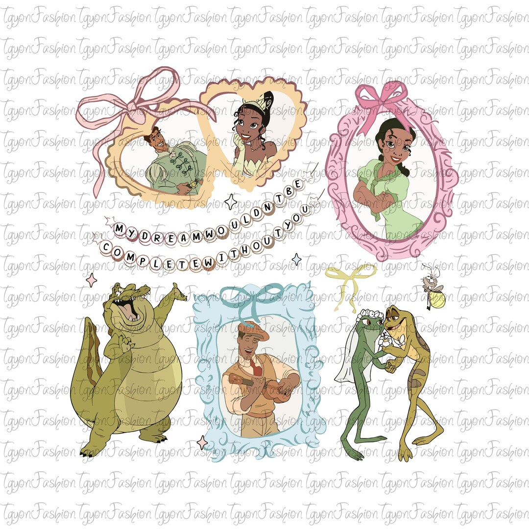 Disney Princess Tiana Cute Ribbons and Bows Png, Disney Princess Bow ...