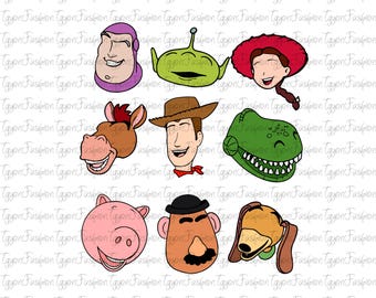 Toy Story Characters Png, Toy Story Friends Png, Disney Woody Jessie Buzz Alien Rex Png, Family Vacation Png, Digital File, Instant Download
