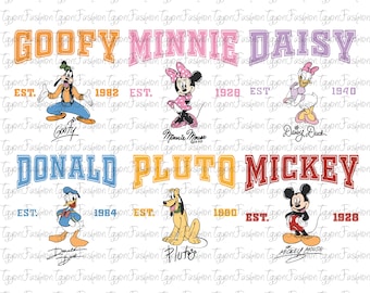 Disney Mickey and Friends Png, Disney Mickey & Co Png, Mickey Mouse Png, Disney Trip Png, Instant Download, Disney Magic Kingdom Png