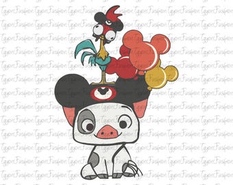 Disney Moana Png, Disney Moana Princess Png, Disney Moana Characters Png,Hei Hei and Pua Png,Magic Kingdom Matching Png,Disney Girl Trip Png