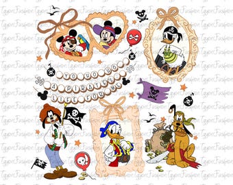 Disney Mickey And Friends Pirate Coquette Bow Shirt, Disney Cruise Line Png,Disney Cruise Squad Png,Magic Kingdom Png,Disney Family Trip Png