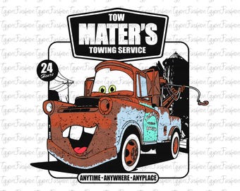 Disney Cars Tow Mater Towing Service Png, Disney Lightening McQueen Png,McQueen Kids Png,Disney Cars Png,Cars Birthday Png, Instant Download